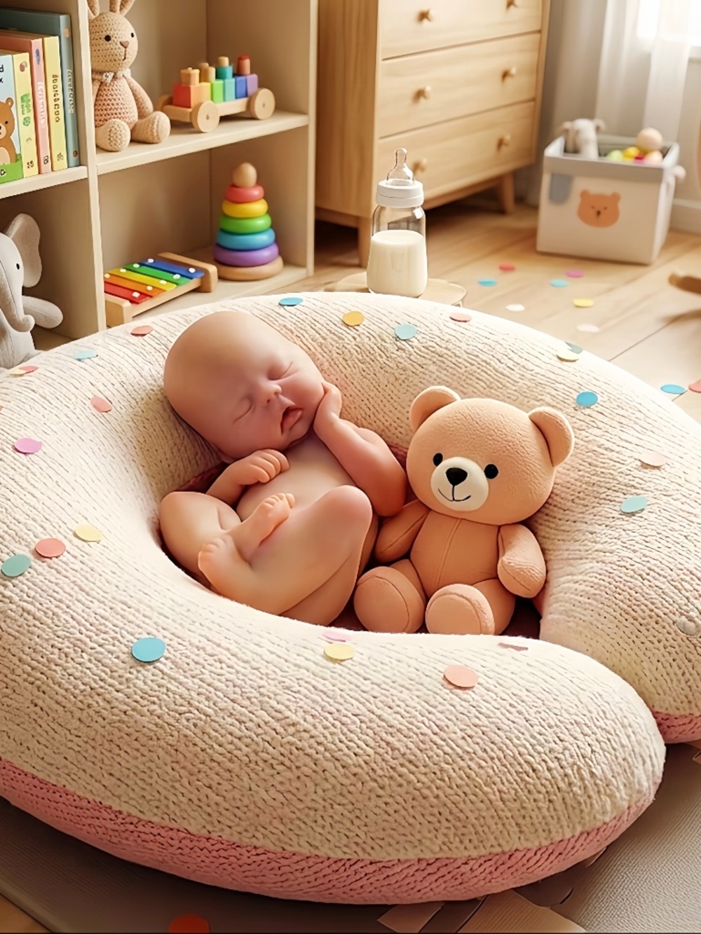 Miniature Polymer Clay Baby Doll (2.75 in.)